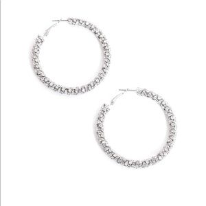 Silver-tone Hoop earrings